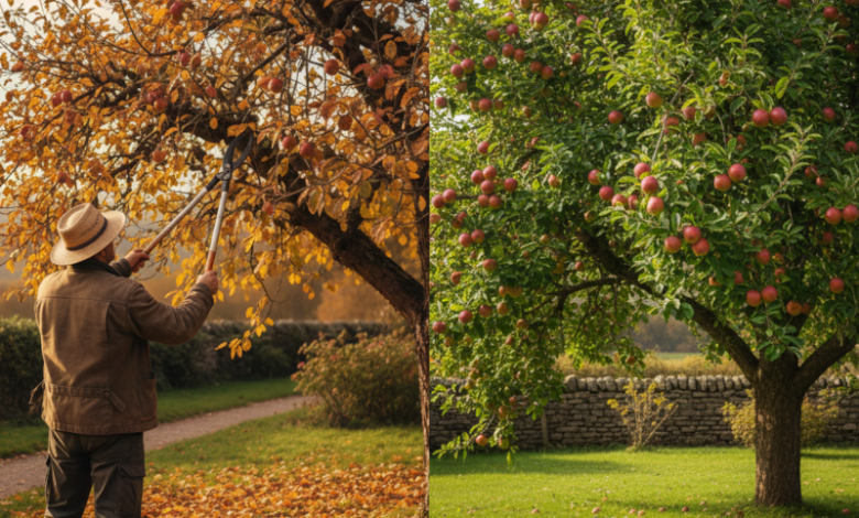 Taille arbre pour porter plus de fruits