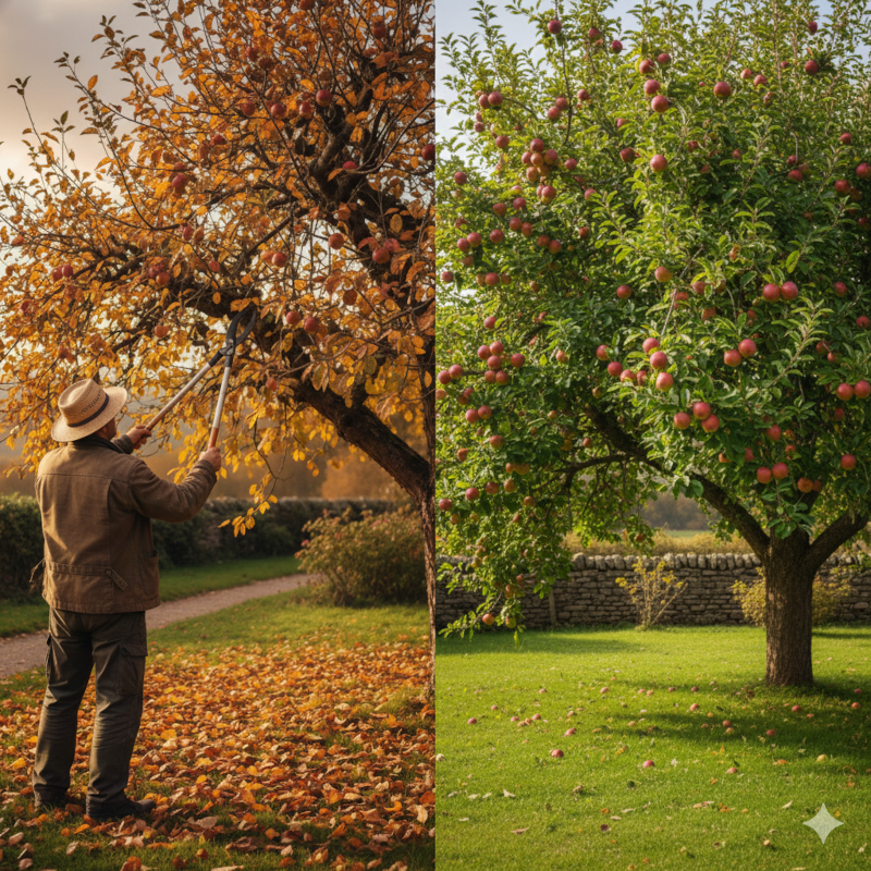 Taille arbre pour porter plus de fruits